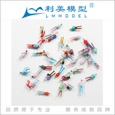 China Figura pintada ser humano materiales arquitectónicos de la cubierta de tierra de la gente del modelo de escala proveedor