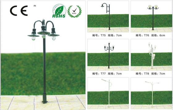 China Farol luminoso los 5.5cm del modelo de escala de la calle de T53-Custom 6V para HO la disposición del tren proveedor