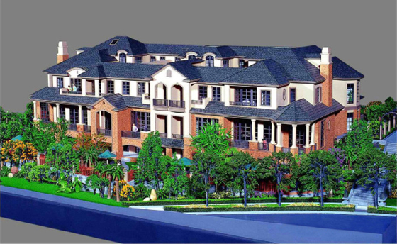 China Fabricante modelo arquitectónico miniatura del solo chalet, modelos privados del edificio residencial proveedor