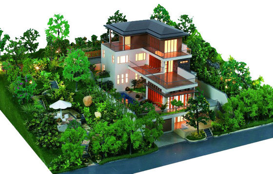 China Fabricante modelo arquitectónico miniatura del jardín, modelos de escala residenciales privados proveedor