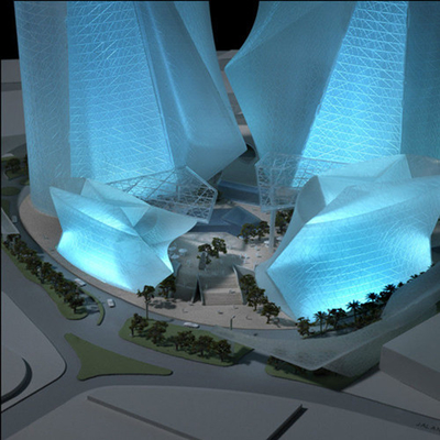 China Fabricante modelo arquitectónico miniatura cristalino, 3D edificio modelo cristalino, fabricación modelo proveedor