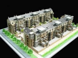 China Fabricante modelo arquitectónico miniatura de Real Estate, escaparate ambiental del modelo de escala proveedor