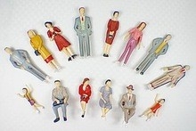 China escale a la gente arquitectónica del modelo de escala del 1:30 los 5.5cm, HO tren/las figuras pintadas ferrocarril proveedor