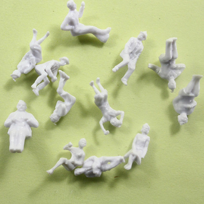 China gente arquitectónica del modelo de escala del 1:87 los 2.0cm, figuras que se sientan blancas para HO la disposición proveedor