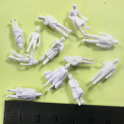 China Gente arquitectónica del modelo de escala del blanco HO, figuras derechas del 1:87 los 2.0cm proveedor