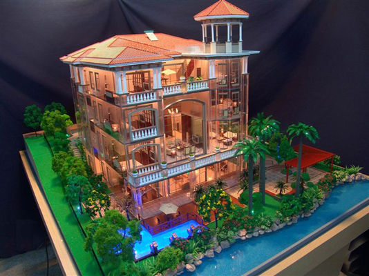 China Fuentes arquitectónicas de formación residenciales del modelo para el modelo de la disposición del chalet proveedor