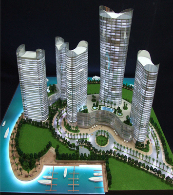 China el modelo arquitectónico hermoso 3D suministra el anuncio publicitario para los altos edificios icónicos proveedor
