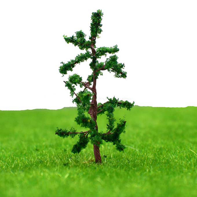 China Pino verde del árbol del metal de la avenida de los árboles modelo miniatura de la disposición de pista ferroviaria los 3.8CM N3813 proveedor