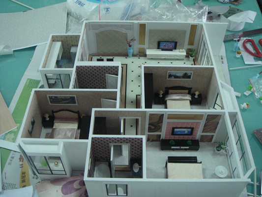 China Modelos arquitectónicos miniatura delicados para el sitio de niños interior constructivo de la casa proveedor