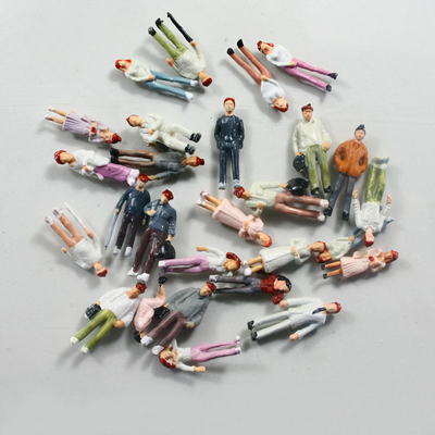 China 1/100 figura que camina gente arquitectónica de la gente escénica del arbolado de la escala del modelo de escala para la disposición modelo el 1.8cm del ferrocarril proveedor