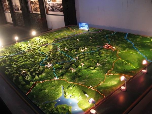 China Modelos arquitectónicos de la disposición 3D del paisaje de la ciudad que encienden la miniatura de la construcción proveedor