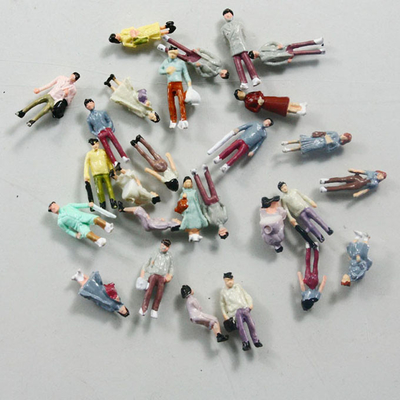 China Cuadro 1/150 cuadros femeninos pintados gente arquitectónica del modelo de la disposición del ferrocarril del modelo de escala el 1.3cm proveedor