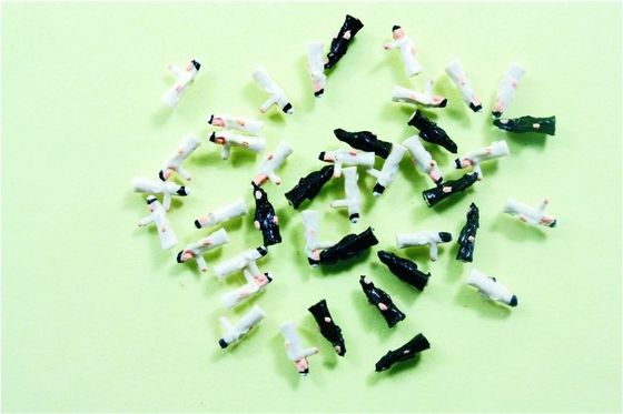 China 1:250 HO arquitectónicos escala modelo personas pintadas árabe figuras 0,8 cm proveedor