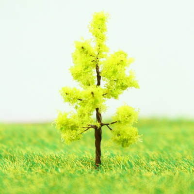 China R3210 Tren vía Avenida de árboles de diseños en miniatura modelo Chartreuse metálica árbol 3.2 cm proveedor