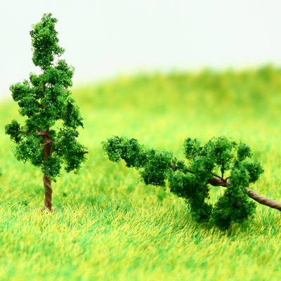 China D3210 Tren diseño en miniatura modelo árboles avenida árbol Pagoda verde profundo hilo 3,2 cm proveedor