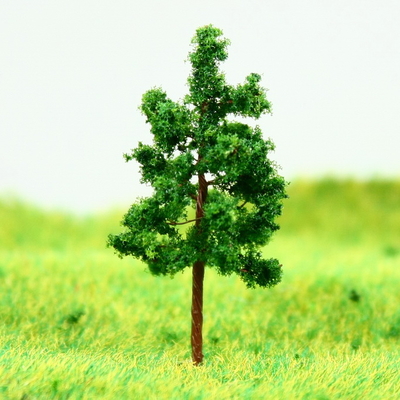 China D3813 Tren diseño en miniatura modelo árboles Avenida hilo verde profundo Pagoda árbol 3,8 cm proveedor