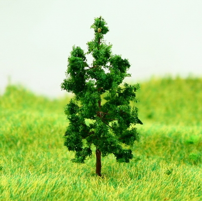 China D4316 Tren diseño en miniatura modelo árboles Avenida metálica verde profundo árbol 4,3 cm proveedor
