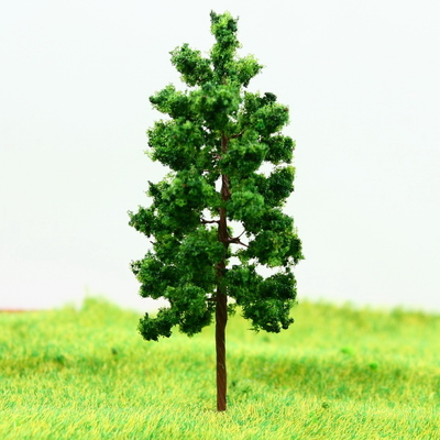 China D7027 Tren diseño en miniatura modelo árboles avenida árbol verde profundo metálica 7 cm proveedor