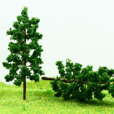 China D8030 Tren diseño en miniatura modelo árboles Avenida metálica verde profundo árbol 8 cm proveedor