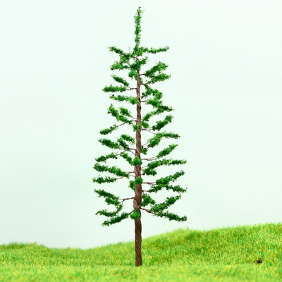 China Tren HO diseño en miniatura modelo árboles verdes Street Wire árbol de pino 11 cm proveedor