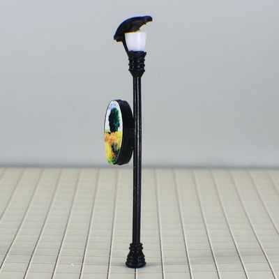 China N Gauge tren diseño iluminación calle modelo poste de luz 7.5 cm proveedor