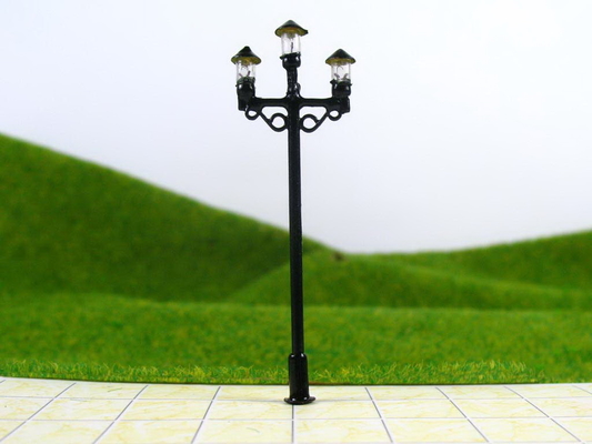 China Poste de OEM 6V luminoso calle modelo luz 6,5 cm para diseño de tren proveedor