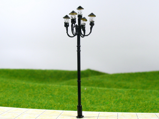 China Luz miniatura luminosa del poste de la lámpara del modelo de la calle de T52 6V los 7cm para la disposición del tren proveedor