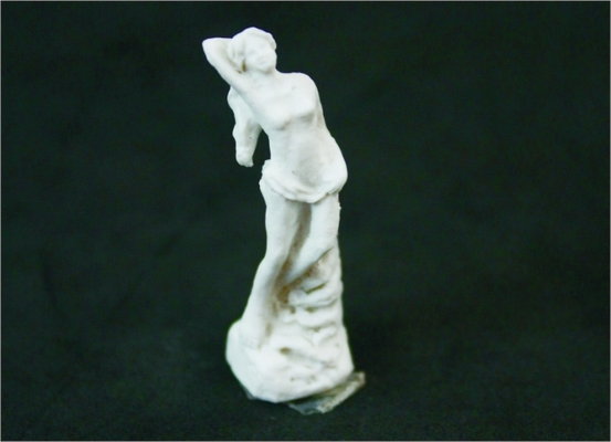 China A13-9 al aire libre blanco Jade escultura 3D escala modelo occidental mujer desnuda proveedor