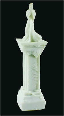 China MD01 De Jade blanco escultura escritorio 3D maqueta 2 * 6.5 cm proveedor