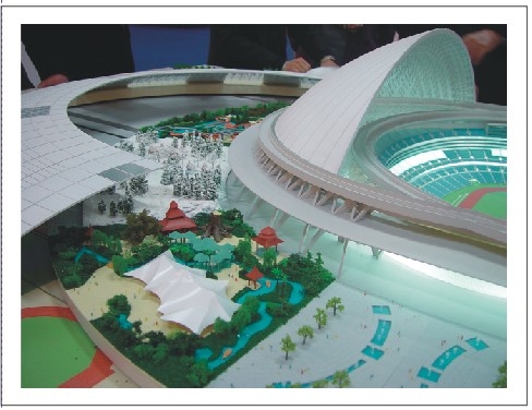 China Paisaje miniatura del modelo de escala para la disposición del modelo de la exposición proveedor