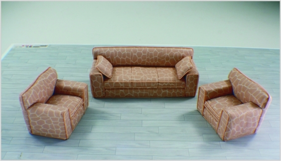 China SF103 1:20 y 1:25 / 1:30 y 1:50 / 1:75 / 1:100 Custom sofá de muebles modelo arquitectónico proveedor