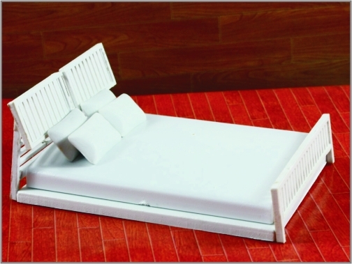 China 1:20 /1: 25/1: Los muebles modelo arquitectónicos modernos 30 bloquean la cama de Doube proveedor