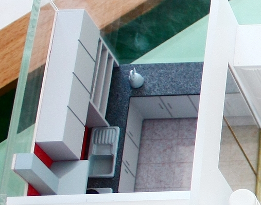 China Miniatura arquitectónica edificio modelos casa Interior Kichten gabinete proveedor