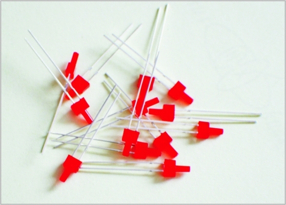China MD01-030 2 MM Flattop rojo llevó luz arquitectónica escala modelo suministros proveedor