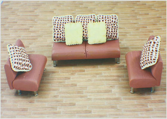 China Sofá suave interior de la cerámica de los muebles modelo arquitectónicos con animadamente y naturaleza proveedor