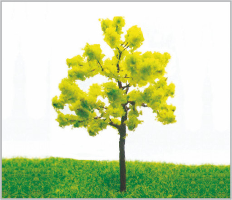 China árboles modelo miniatura del hierro de la disposición del parque de los 6.5cm en hecho a mano proveedor