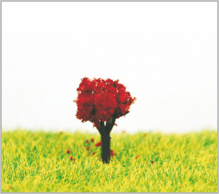 China árboles modelo miniatura de encargo hechos a mano del verde amarillo del 1.8cm para la disposición del parque temático proveedor