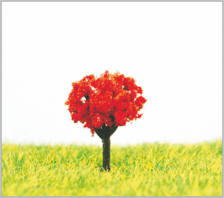 China árboles modelo miniatura plásticos rojos de encargo del 1.8cm en hecho a mano proveedor