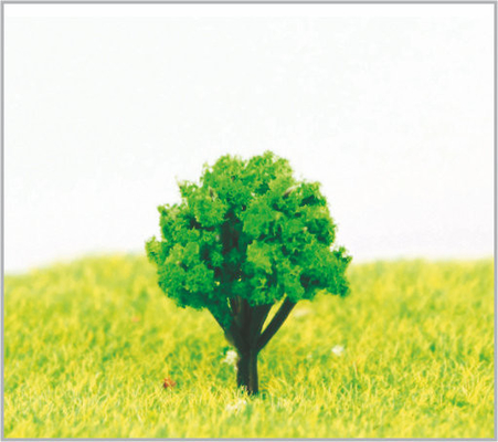China árboles modelo miniatura verdes de encargo de los 2.5cm HO con el plástico proveedor