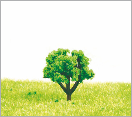 China Árboles modelo miniatura arquitectónicos los 2.5cm verdes hechos a mano con el plástico proveedor