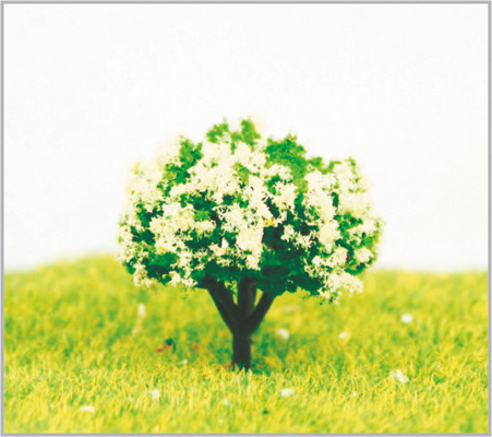 China árboles modelo miniatura plásticos blancos hechos a mano de los 3.5cm proveedor