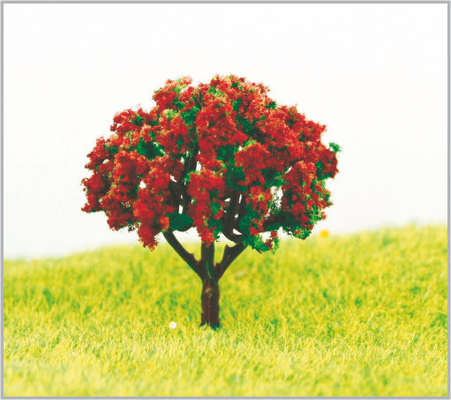 China Árboles modelo miniatura violetas plásticos hechos a mano púrpuras de S39 los 4.5cm proveedor