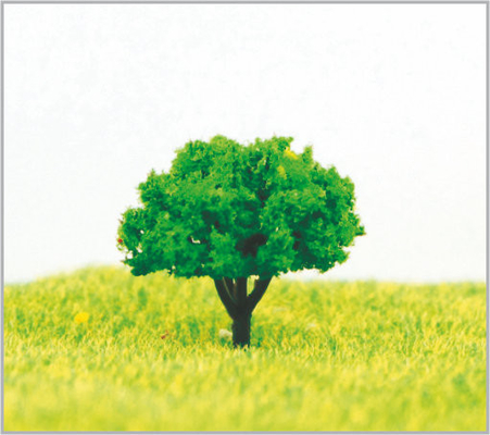 China árboles modelo miniatura plásticos arquitectónicos de encargo verdes de los 3.5cm en hecho a mano proveedor