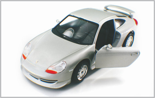 China 1/24 fundió los coches modelo de encargo blancos plateados Porsche GT3 de escala a troquel de la aleación como a casa Decoratio proveedor