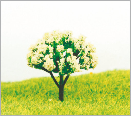 China árboles modelo miniatura blancos plásticos arquitectónicos de los 4.5cm proveedor