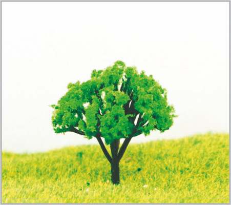 China Árboles modelo miniatura arquitectónicos del plástico los 4.5cm en hecho a mano con verde proveedor