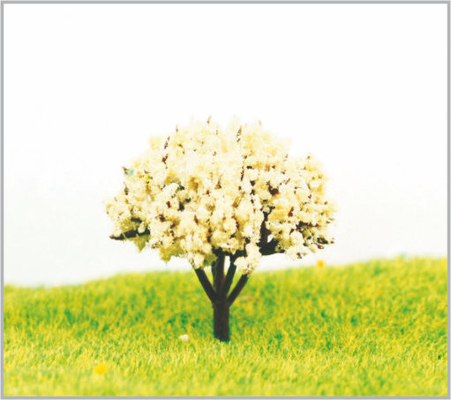China árboles modelo miniatura blancos arquitectónicos de los 4.5cm con el plástico proveedor