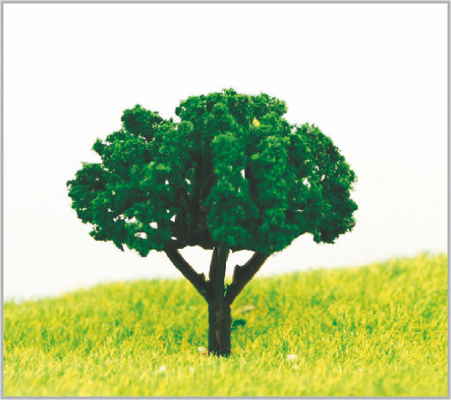 China Árboles modelo miniatura de color verde oscuro de la aduana los 4.5cm en hecho a mano proveedor