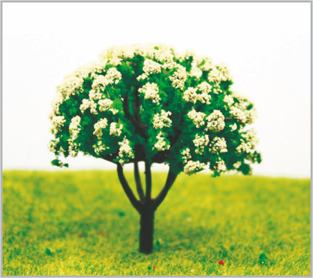 China árboles modelo miniatura de encargo blancos de los 8cm en hecho a mano proveedor