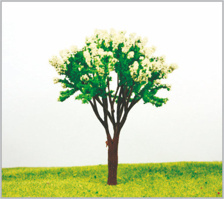 China árboles modelo miniatura plásticos arquitectónicos blancos del 13cm en hecho a mano proveedor